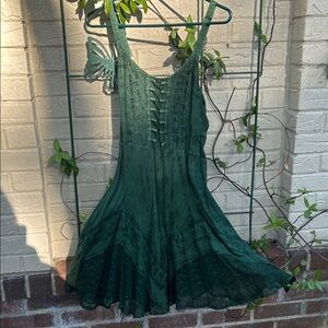 Elegant Green Midi Dress